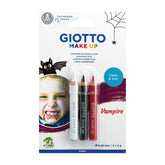 MAQUILLAJE LAPIZ GIOTTO MAKE UP BLISTER 3 COLORES VAMPIRO | 1 UNIDADES | (GIOTTO)